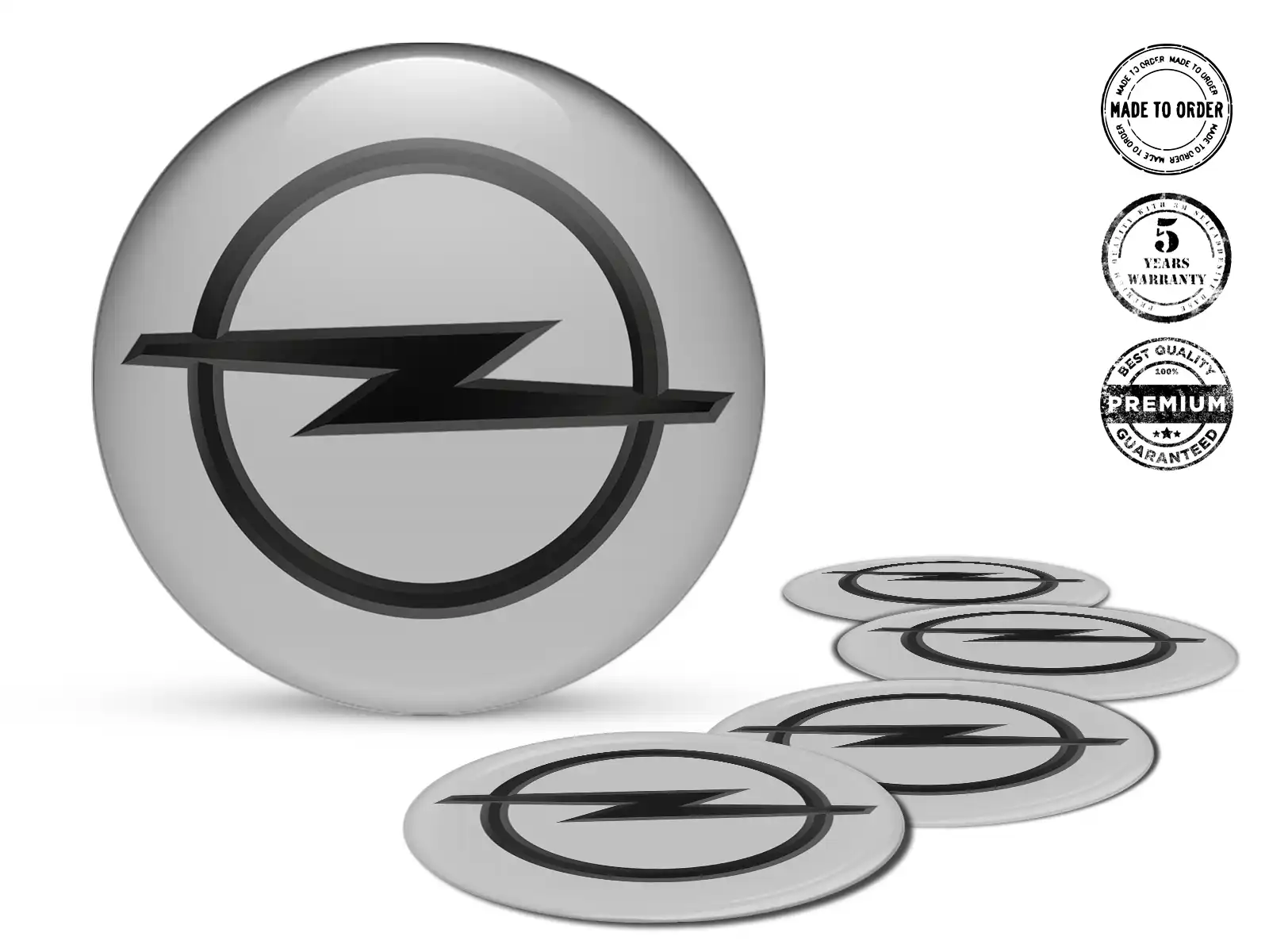 Opel Pegatinas de Silicona Logo Emblemas de Rueda Alta Calidad